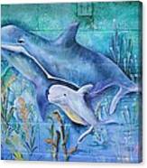 Dolphins Canvas Print