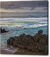 Doninos Beach Ferrol Galicia Spain Canvas Print