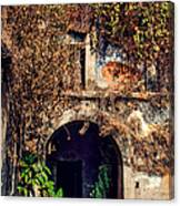 Door At Old Portuguese House. Goa. India Canvas Print