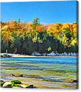 Door County Wisconsin Bay Panorama Canvas Print
