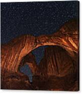 Double Arch At Night Canvas Print