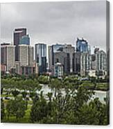 Downtown Calgary Panorama Canvas Print
