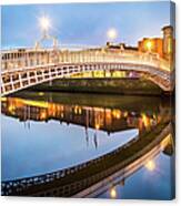 Dublin Hapenny Bridge, Ireland Canvas Print