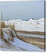 Dunes And Shelf Ice Canvas Print