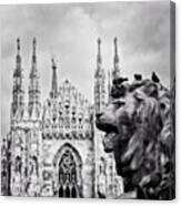 Duomo, Milan #duomo #milan #lion Canvas Print