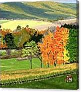 Early Autumn At Bear Meadows Farm Canvas Print