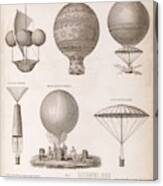 Early Balloon Designs Canvas Print