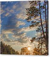 Early October Setting Sun Canvas Print