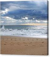 Earth's Layers - Jersey Shore Canvas Print