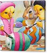 Easter Egg Artists Canvas Print