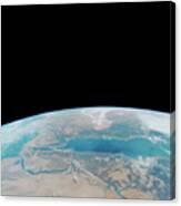 Eastern Egypt From Space Shuttle Canvas Print