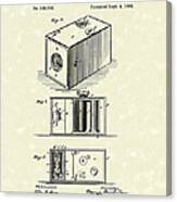 Eastman Camera 1889 Patent Art Canvas Print