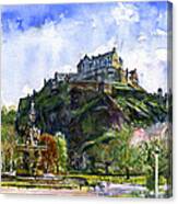 Edinburgh Castle Scotland Canvas Print