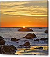 El Matador Beach Sunset Canvas Print
