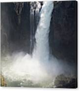 Elevated View Of Waterfall, Horseshoe Canvas Print
