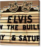 Elvis Is In Canvas Print