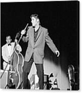 Elvis Presley And Bill Black 1956 Canvas Print