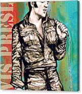 Elvis Presley - Modern Art Drawing Poster Canvas Print