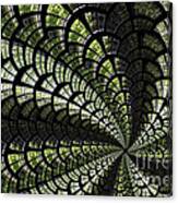 Emerald Whirl. Canvas Print