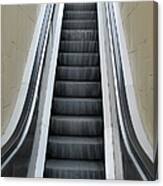 Empty Escalator Canvas Print