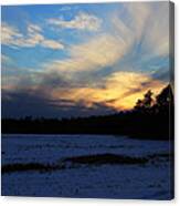 End Of A Winters Day Canvas Print