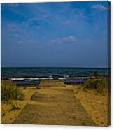 End Of The Beach Path Canvas Print