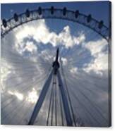 #england #london #eye #clouds #day Canvas Print