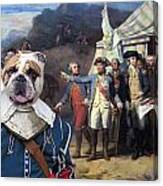 English Bulldog Art Canvas Print - The Battle Plan Canvas Print
