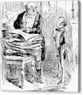 English Tax Cartoon, 1848 Canvas Print