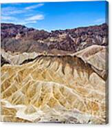 Eroded Formations At Zabriskie Point Canvas Print