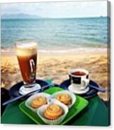 Espresso & Thai Coffee On The Beach Canvas Print