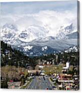 Estes Park In The Spring Canvas Print