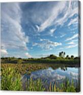 Clouds In The Snake River Canvas Print
