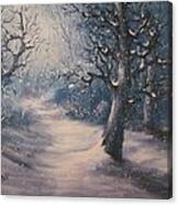 Evening Snow Canvas Print