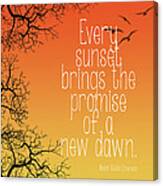 Every Sunset Canvas Print