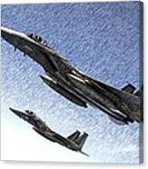 F-15 Eagles In Flight Canvas Print