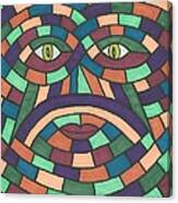 Face In The Maze Canvas Print