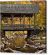 Fall Covered Bridge Canvas Print