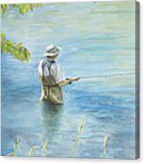 Fall Fisher Canvas Print
