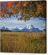 Fall In The Tetons Canvas Print