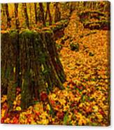 Fall Leaves Mosaic Canvas Print