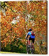 Fall Mountain Bike Ride Canvas Print