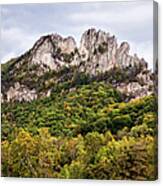 Fall On Seneca Rocks West Virginia Canvas Print