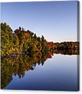 Fall On The Menominee River Canvas Print