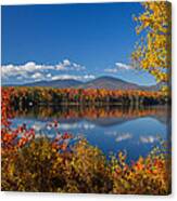 Fall Reflections At Jericho Lake Canvas Print