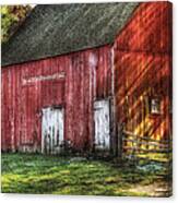 Farm - Barn - The Old Red Barn Canvas Print