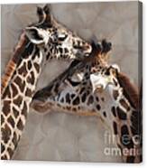 Faux Giraffes Canvas Print