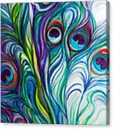 Feathers Peacock Abstract Canvas Print