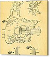Fender Jazzmaster Guitar Patent Art 1960 Canvas Print