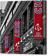 Fenway Boston Red Sox Champions Banners Canvas Print